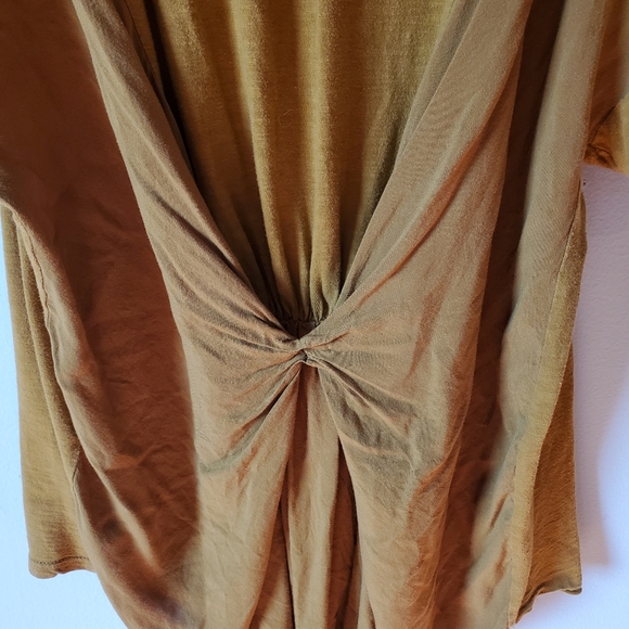 Anthro Amadi Goldenrod Yellow Gathered Back Top - Picture 3 of 6